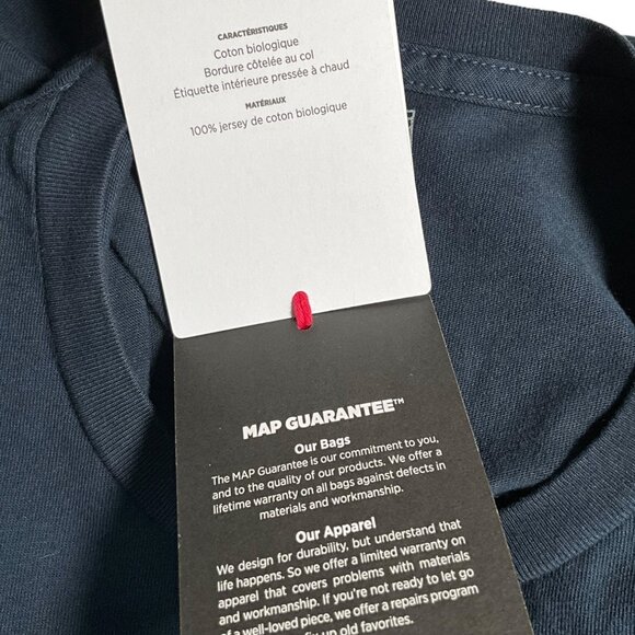 NWT Topo Designs Graphic Tee Shirt Navy Blue Size Medium M Short Sleeve - Picture 7 of 10